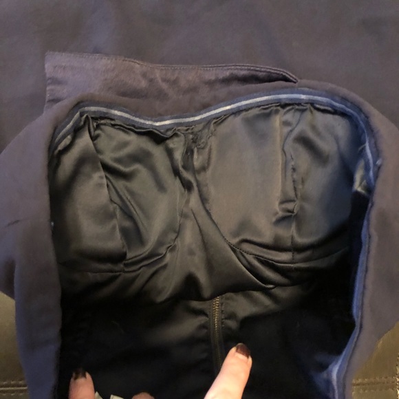 Misha Collection Sanzana Dress Midnight Blue Fitted Sz 8 Retail $455 - Picture 6 of 13